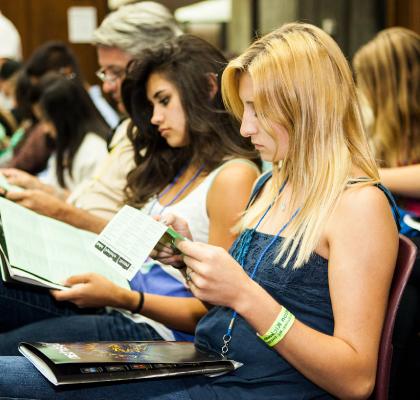 students taking notes